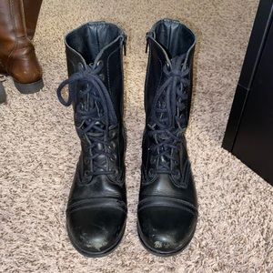 Steve madden black “troopa” boots
